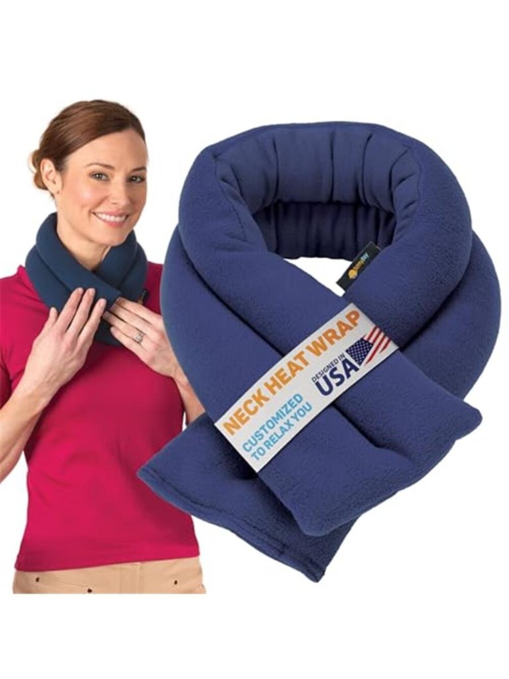 Microwave Heating Pad Eco Friendly Weighted Neck Shoulder Wrap Hot Cold Therapy